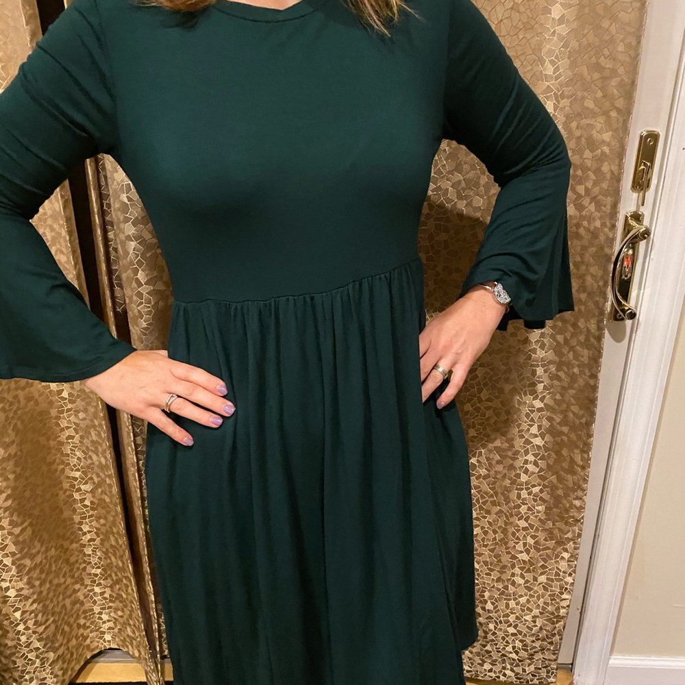 Hunter green dress